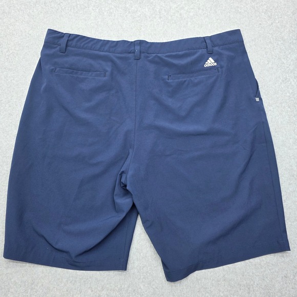 Adidas Men's Size 42 Golf Shorts Navy Blue Flat Front Performance Stretch - Picture 2 of 12